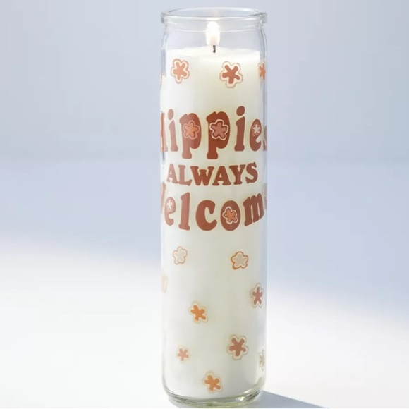 NEW UO hippies always welcome pillar candle - Picture 3 of 6